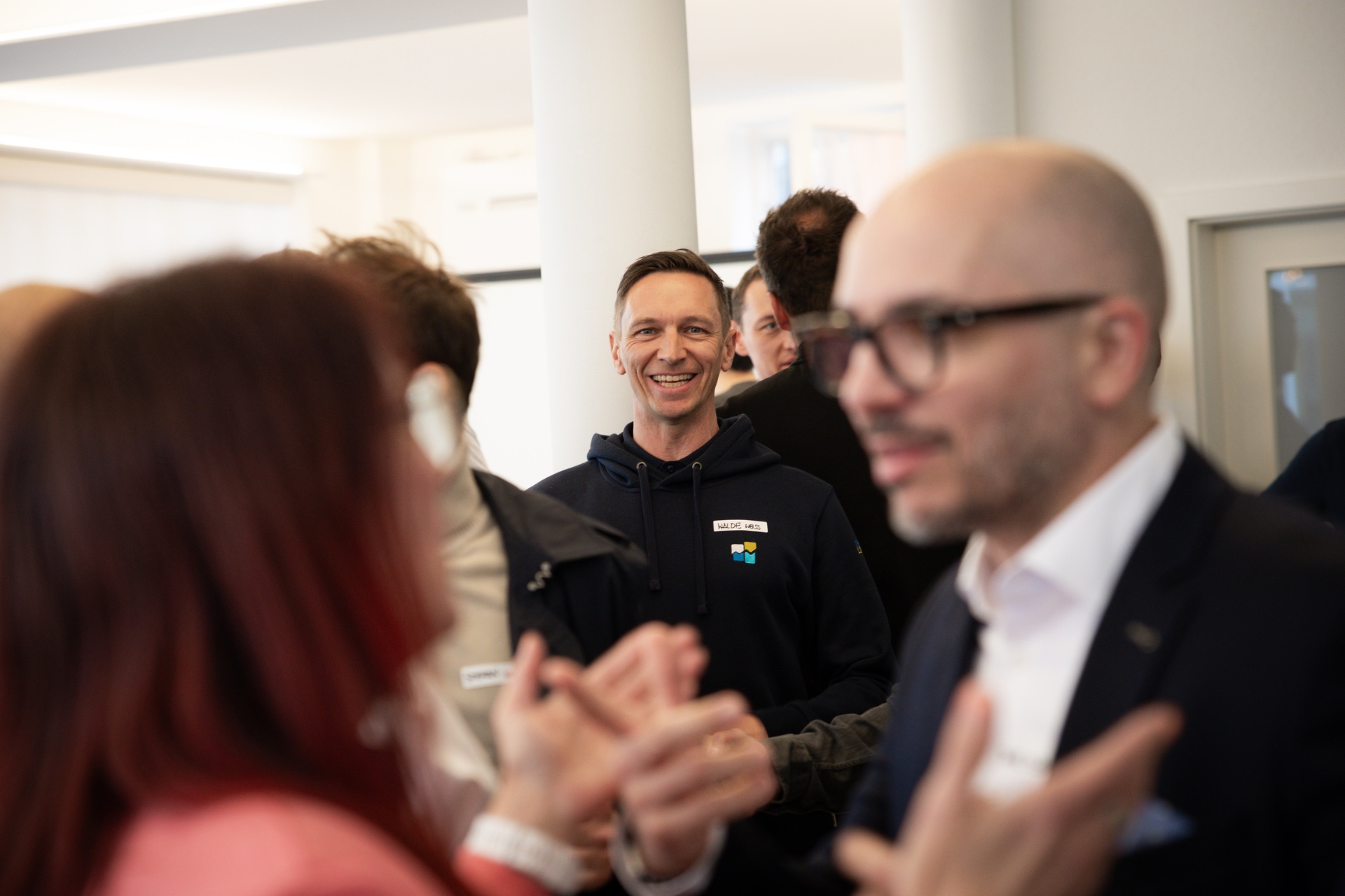 Werner Weiss bei der Ladeneröffnung der Finanzlounge
